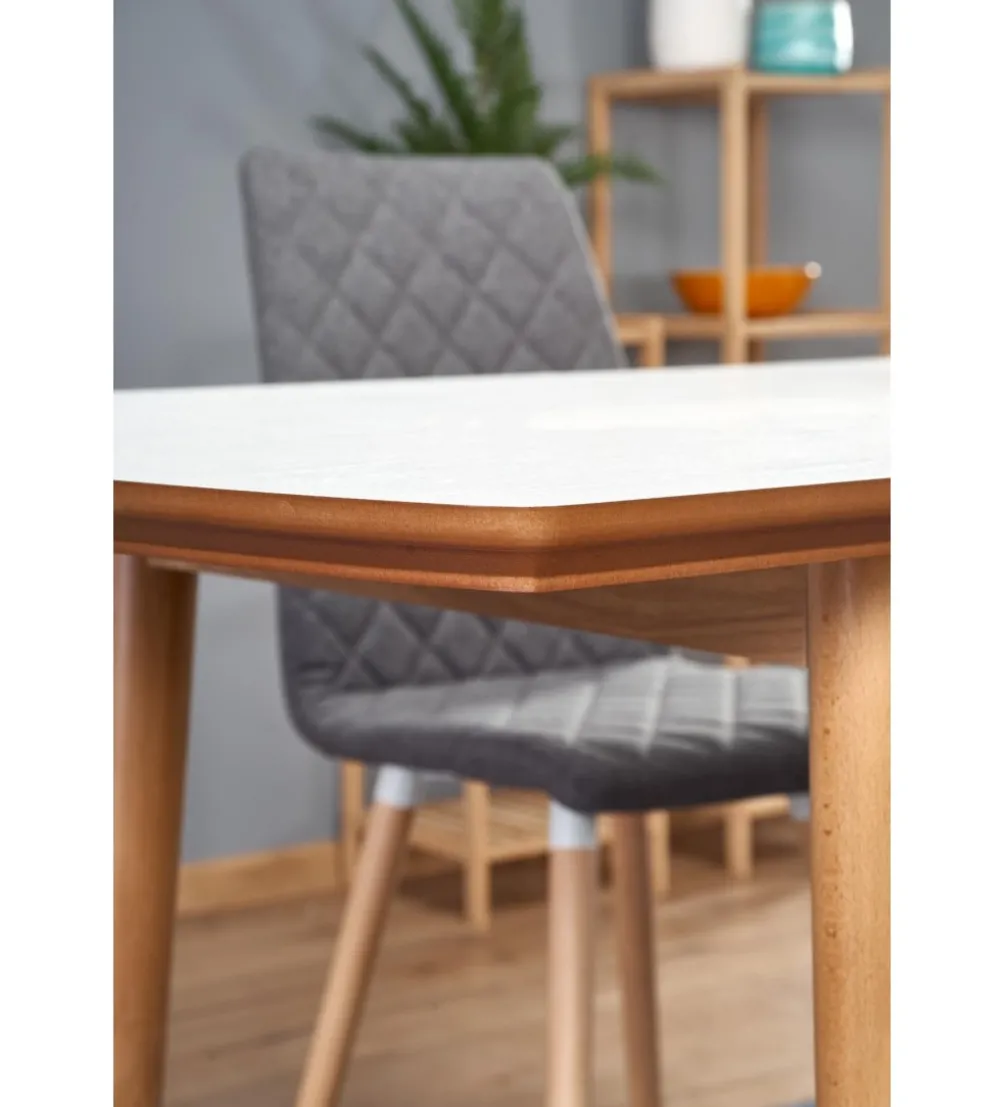 Stół rozkładany BARRET 90 cm - 190 cm biały