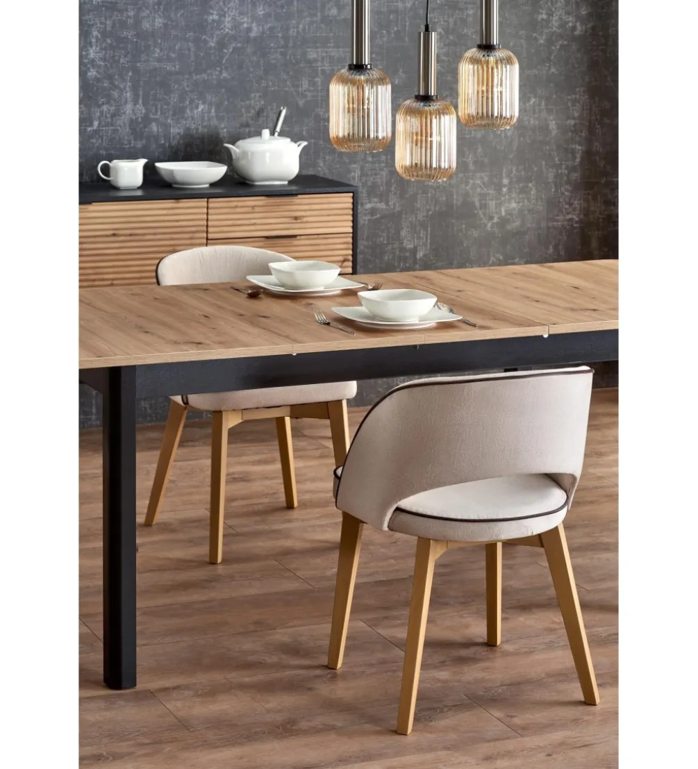 Stół rozkładany FLORIAN 160 cm - 228 cm w kolorze dąb artisan