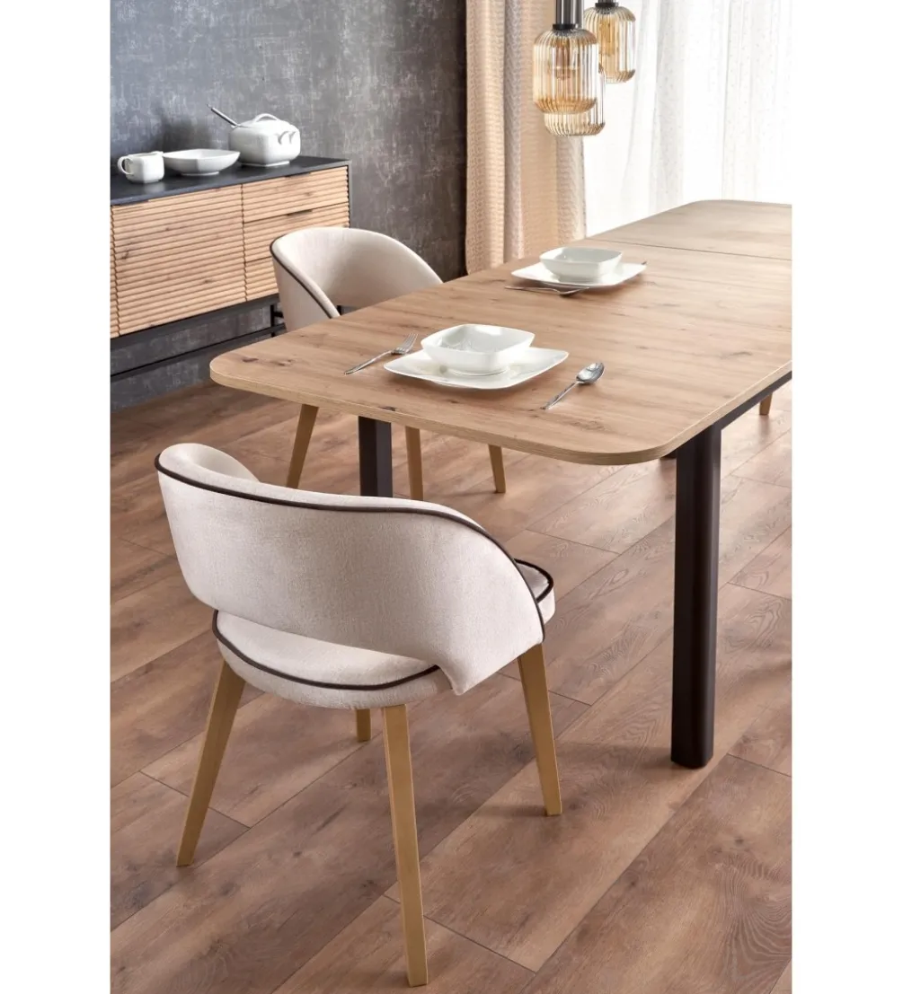 Stół rozkładany FLORIAN 160 cm - 228 cm w kolorze dąb artisan