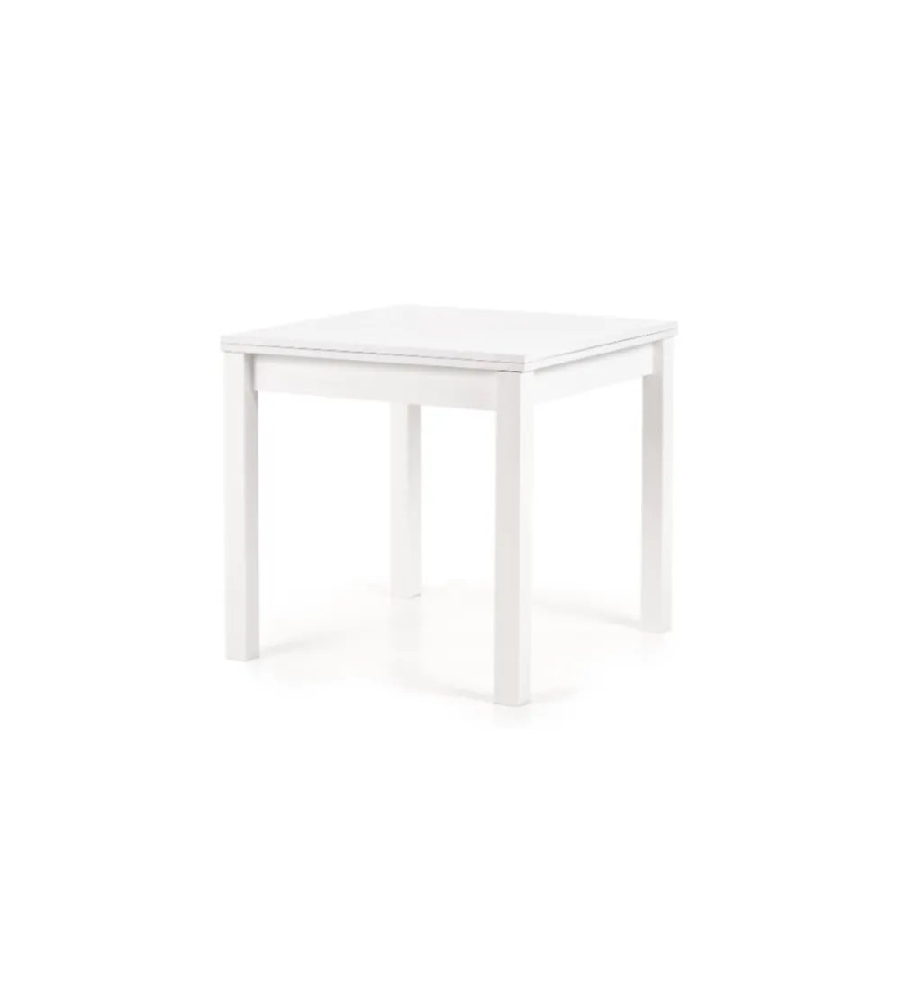 Stół rozkładany GRACJAN 80 cm - 160 cm biały