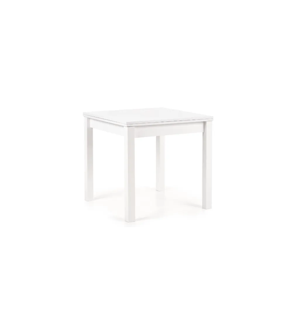 Stół rozkładany GRACJAN 80 cm - 160 cm biały