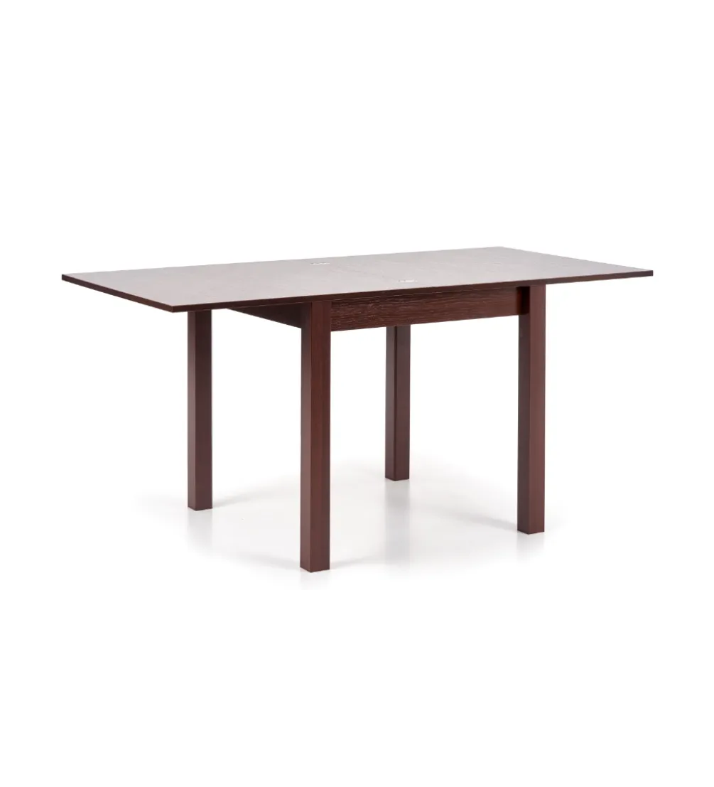 Stół rozkładany GRACJAN 80 cm - 160 cm w kolorze ciemny orzech