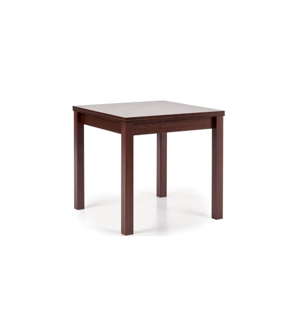 Stół rozkładany GRACJAN 80 cm - 160 cm w kolorze ciemny orzech