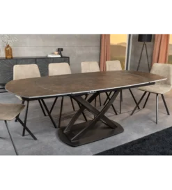 Stół rozkładany INCEPTION od 130 do 190 cm ceramiczny blat