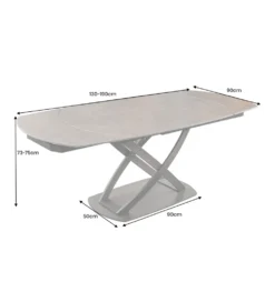 Stół rozkładany INCEPTION od 130 do 190 cm ceramiczny blat