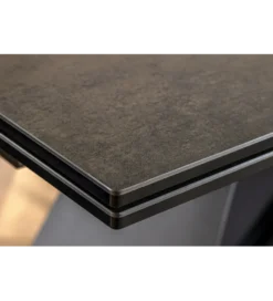 Stół rozkładany INFINITY 180 cm 220 cm 260 cm rdzawoczarny ceramika