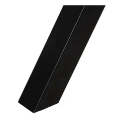 Stół rozkładany JAMEOX 120 cm czarny blat ceramika w optyce marmuru
