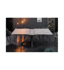 Stół rozkładany JUKON Eternity 180 cm - 225 cm ceramika optyka marmuru