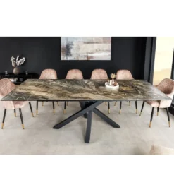 Stół Rozkładany MONTREAL Marvelous 180 Cm - 220 Cm - 260 Cm Ceramika W Optyce Marmuru