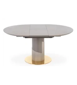 Stół rozkładany MUSCAT 120 cm - 160 cm  w optyce szarego marmuru