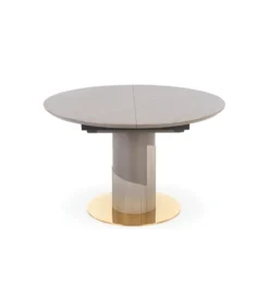 Stół rozkładany MUSCAT 120 cm - 160 cm  w optyce szarego marmuru