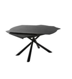 Stół Rozkładany NICOSIA 130 Cm - 190 Cm Ceramika antracyt