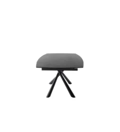 Stół Rozkładany NICOSIA 130 Cm - 190 Cm Ceramika antracyt