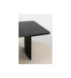 Stół rozkładany NOVEL 180 cm -220 cm - 260 cm ceramika w optyce czarnego marmuru