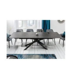 Stół rozkładany ONTARIO Euphoria 180 Cm - 220 Cm - 260 Cm Ceramika W Optyce grafitu