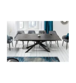 Stół rozkładany ONTARIO Euphoria 180 Cm - 220 Cm - 260 Cm Ceramika W Optyce grafitu