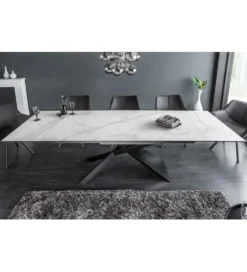Stół rozkładany ONTARIO Euphoria 180 cm - 220 cm -  260 cm ceramika w optyce marmuru
