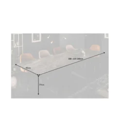 Stół Rozkładany ONTARIO Euphoria180 Cm - 220 Cm - 260 Cm Ceramika W Optyce Marmuru