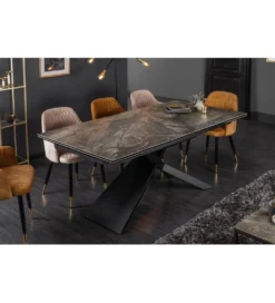 Stół Rozkładany ONTARIO Euphoria180 Cm - 220 Cm - 260 Cm Ceramika W Optyce Marmuru