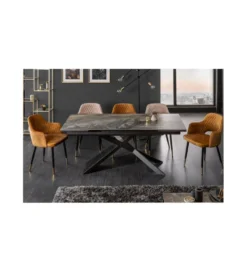 Stół Rozkładany ONTARIO Euphoria180 Cm - 220 Cm - 260 Cm Ceramika W Optyce Marmuru