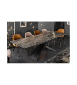 Stół Rozkładany ONTARIO Euphoria180 Cm - 220 Cm - 260 Cm Ceramika W Optyce Marmuru