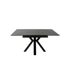 Stół rozkładany PALLINI 150 cm x 90 cm - 120 cm - 150 cm ceramika antracytowy