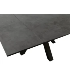 Stół rozkładany PALLINI 150 cm x 90 cm - 120 cm - 150 cm ceramika antracytowy