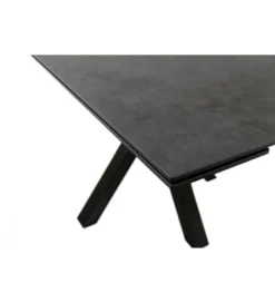 Stół rozkładany PALLINI 150 cm x 90 cm - 120 cm - 150 cm ceramika antracytowy