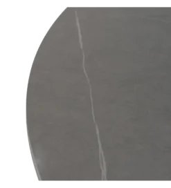Stół rozkładany PATARASO 120 cm ceramika szara nogi czarne