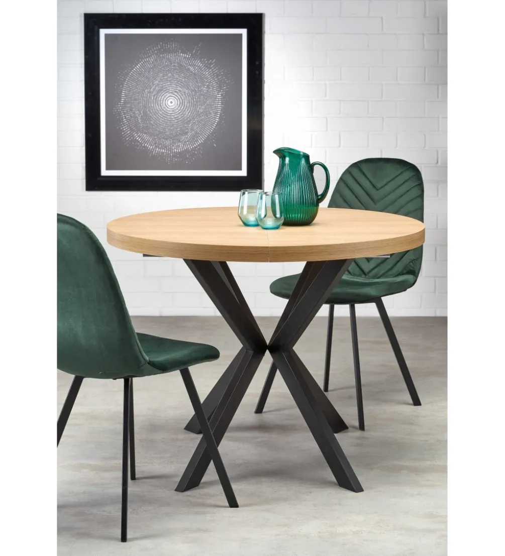Stół rozkładany PERONI 100 cm - 250 cm w kolorze dąb złoty