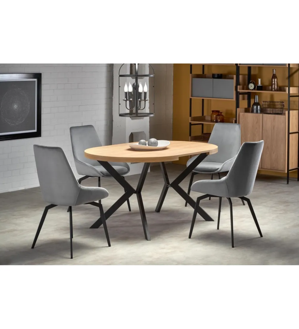 Stół rozkładany PERONI 100 cm - 250 cm w kolorze dąb złoty