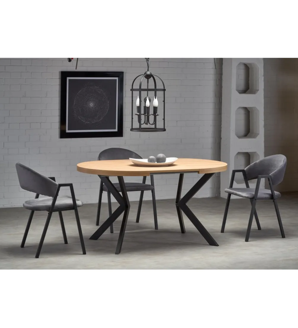 Stół rozkładany PERONI 100 cm - 250 cm w kolorze dąb złoty