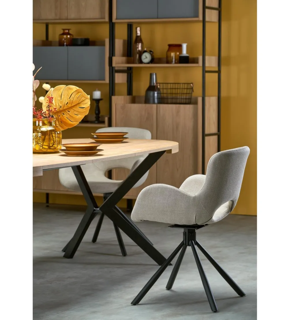 Stół rozkładany PERONI 100 cm - 250 cm w kolorze dąb złoty