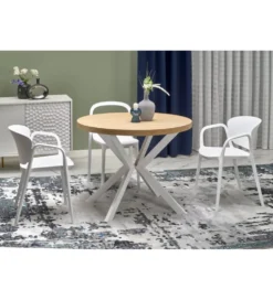Stół rozkładany PERONI II 100 cm - 250 cm w kolorze dąb złoty