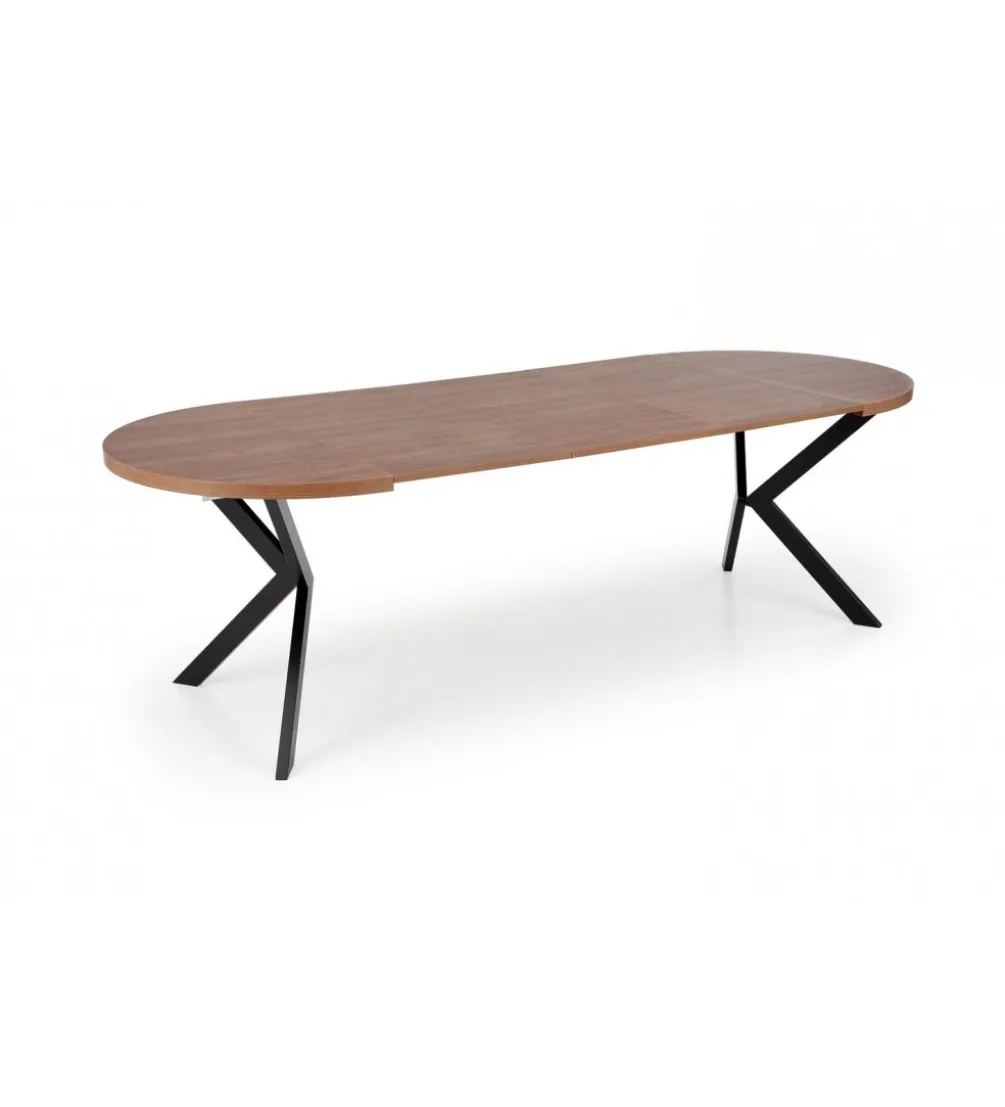 Stół rozkładany PERONI II 100 cm - 250 cm w optyce drewna orzech