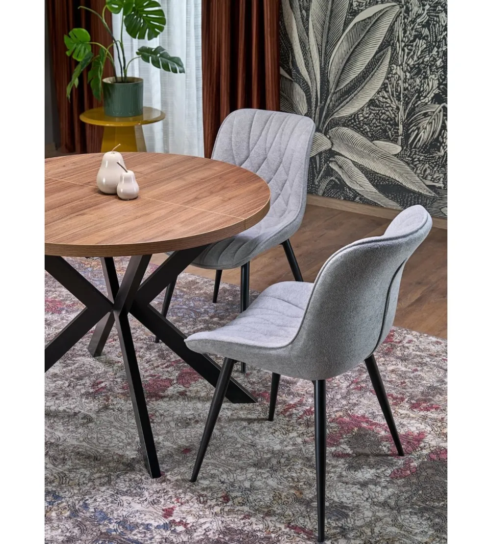 Stół rozkładany PERONI II 100 cm - 250 cm w optyce drewna orzech