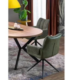 Stół rozkładany PERONI II 100 cm - 250 cm w optyce drewna orzech