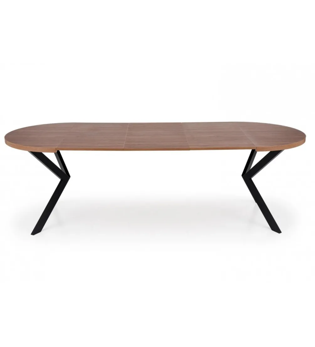 Stół rozkładany PERONI II 100 cm - 250 cm w optyce drewna orzech