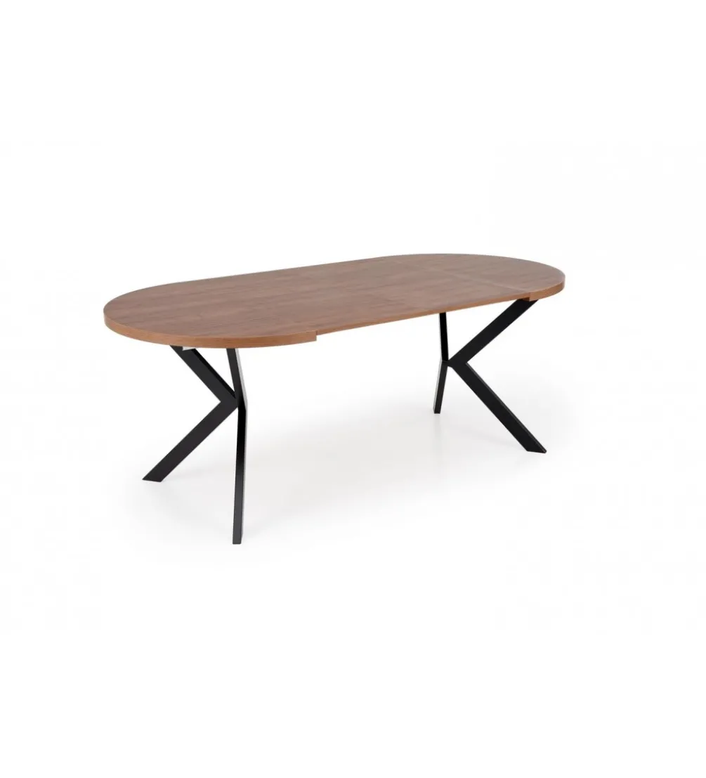 Stół rozkładany PERONI II 100 cm - 250 cm w optyce drewna orzech
