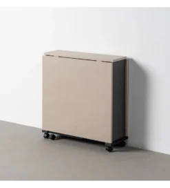 Stół rozkładany PIBEGAR 148 cm kremowy czarny