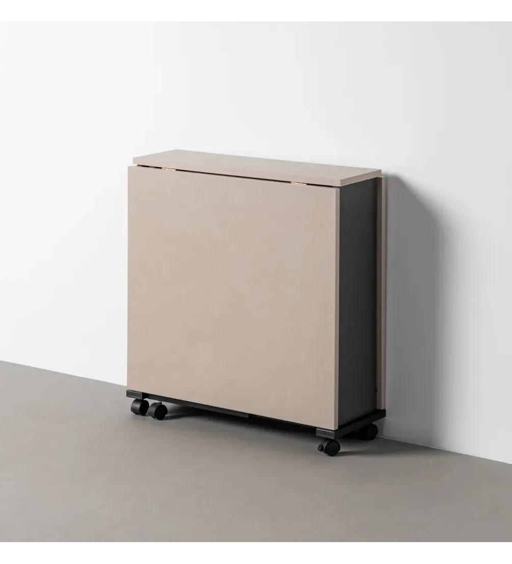 Stół rozkładany PIBEGAR 148 cm kremowy czarny