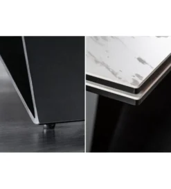 Stół rozkładany PLATON Prometheus 180 cm - 260 cm ceramika w optyce marmuru