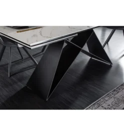 Stół rozkładany PLATON Prometheus 180 cm - 260 cm ceramika w optyce marmuru
