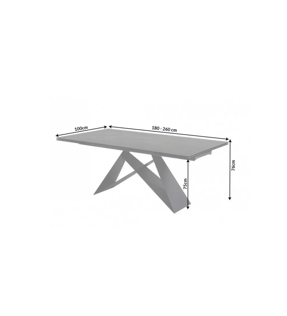 Stół rozkładany PLATON Prometheus 180 cm - 220 cm - 260 cm ceramika