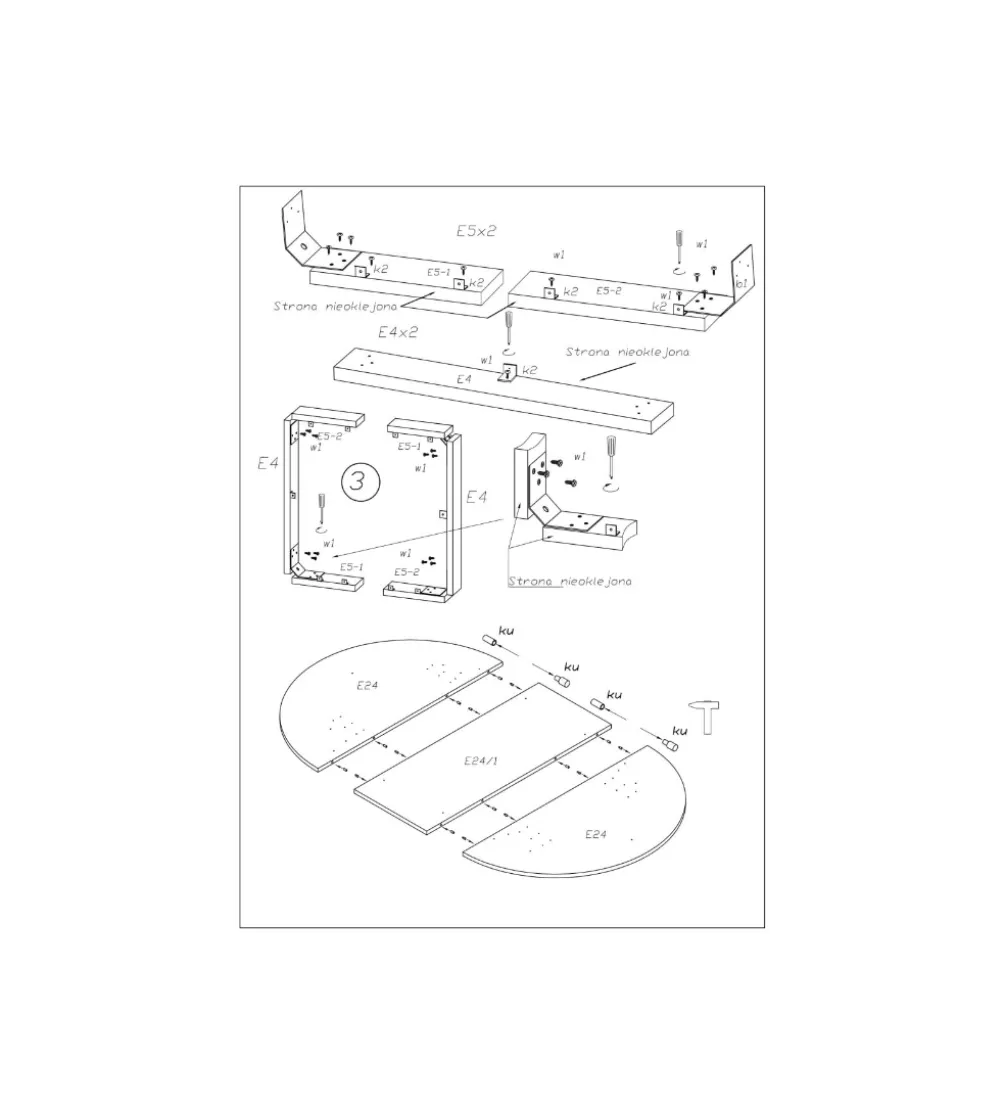 Stół rozkładany RINGO 102 cm - 142 cm biały