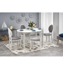Stół rozkładany RINGO 102 cm - 142 cm biały