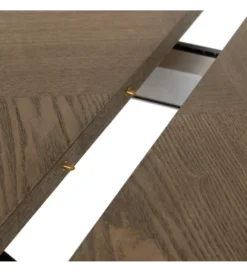 Stół rozkładany TAREMOTO od 160 do 200 cm naturalny czarny