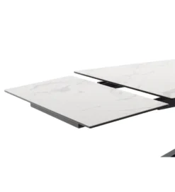 Stół rozkładany TESERO 200 cm - 250 cm - 300 cm ceramika w optyce kremowego marmuru