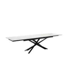 Stół rozkładany TESERO 200 cm - 250 cm - 300 cm ceramika w optyce kremowego marmuru