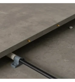 Stół rozkładany TURAMON 120 cm szary czarny